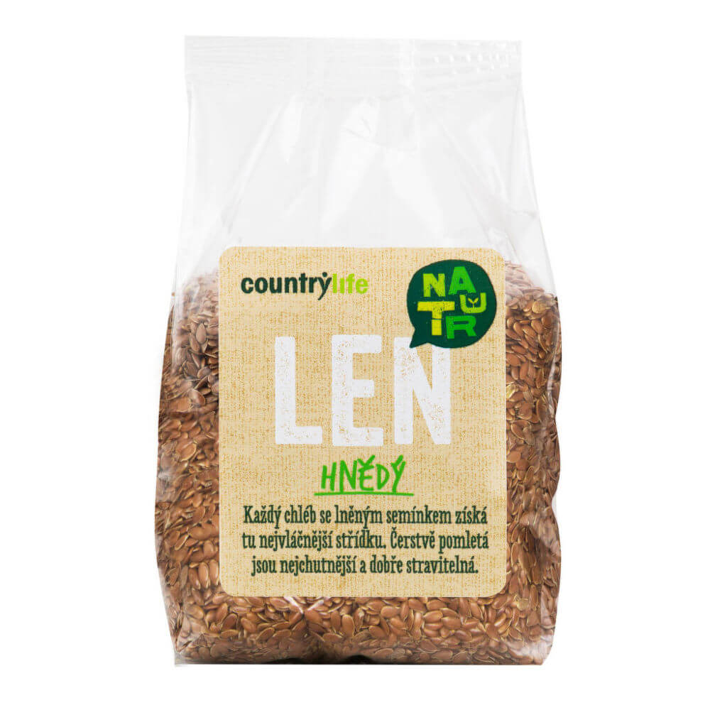Zobrazit detail výrobku Country Life Len hnědý 300 g + 2 měsíce na vrácení zboží