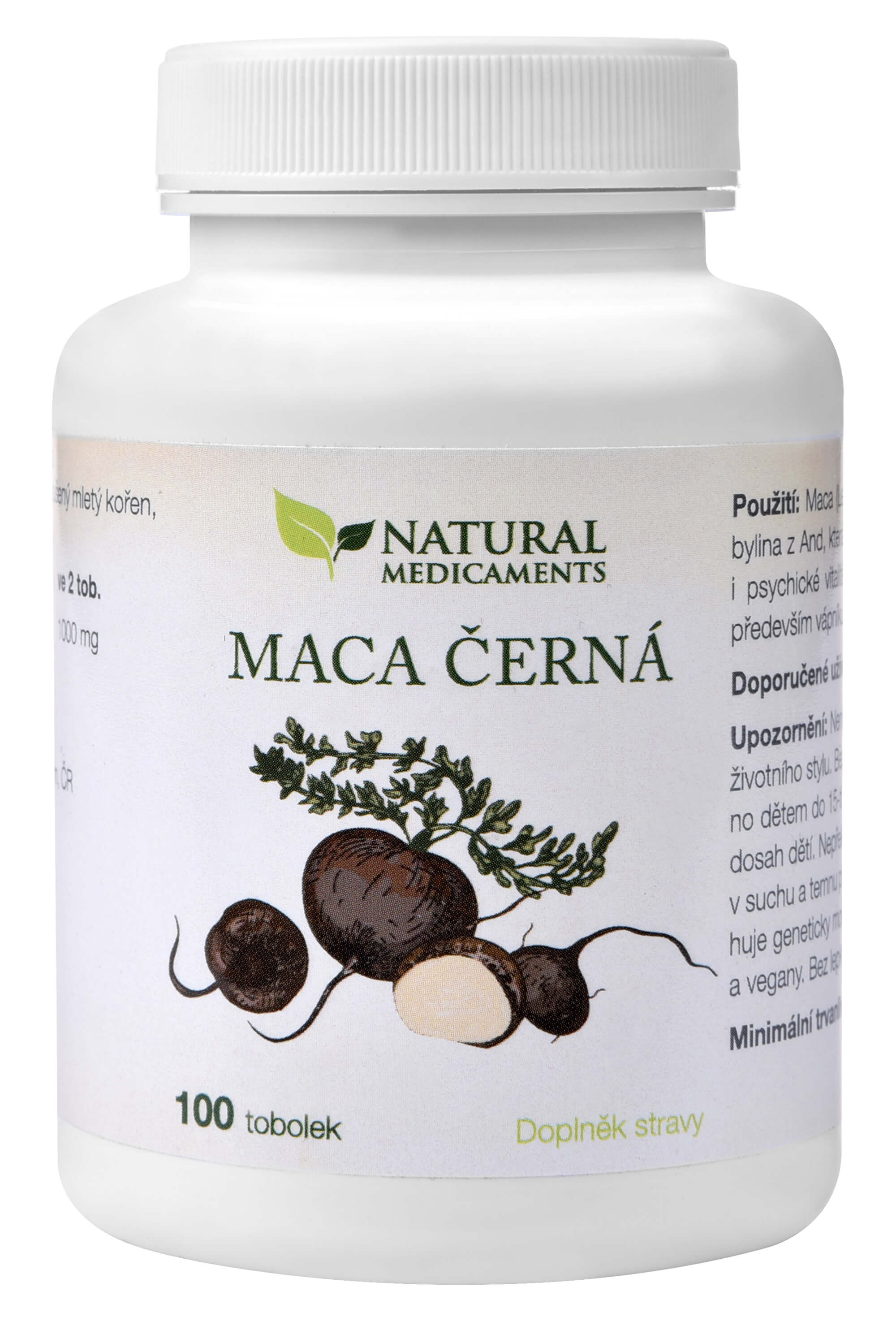 Zobrazit detail výrobku Natural Medicaments Maca černá 100 tob. + 2 měsíce na vrácení zboží