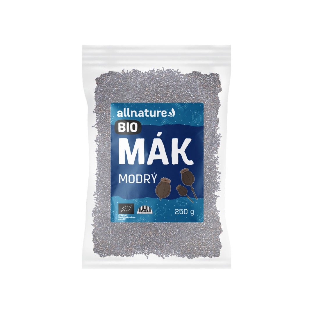 Zobrazit detail výrobku Allnature Mák modrý BIO 250 g Zobrazit detail výrobku Allnature Mák modrý BIO 250 g