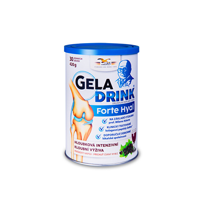 Geladrink Geladrink Forte HYAL 420 g príchuť černý rybíz
