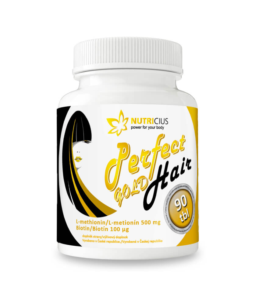 Zobrazit detail výrobku Nutricius Perfect HAIR gold 90 tbl. + 2 měsíce na vrácení zboží