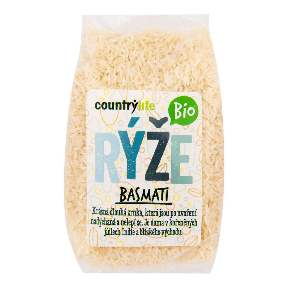 Zobrazit detail výrobku Country Life Rýže basmati BIO 0,5 kg + 2 měsíce na vrácení zboží