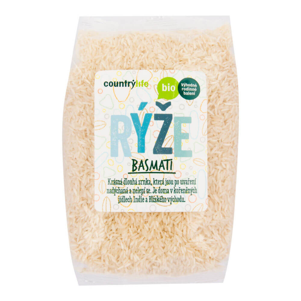 Zobrazit detail výrobku Country Life Rýže basmati BIO 1 kg + 2 měsíce na vrácení zboží