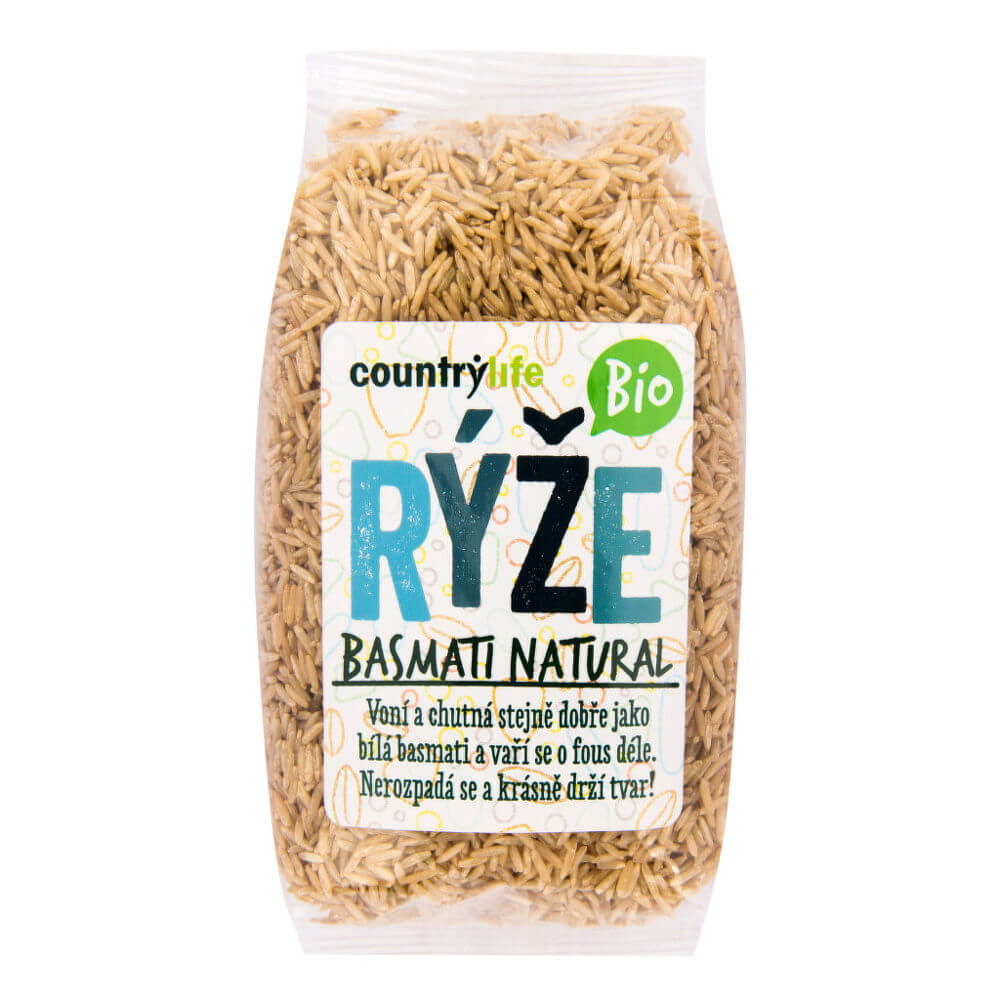 Zobrazit detail výrobku Country Life Rýže basmati natural BIO 0,5 kg + 2 měsíce na vrácení zboží