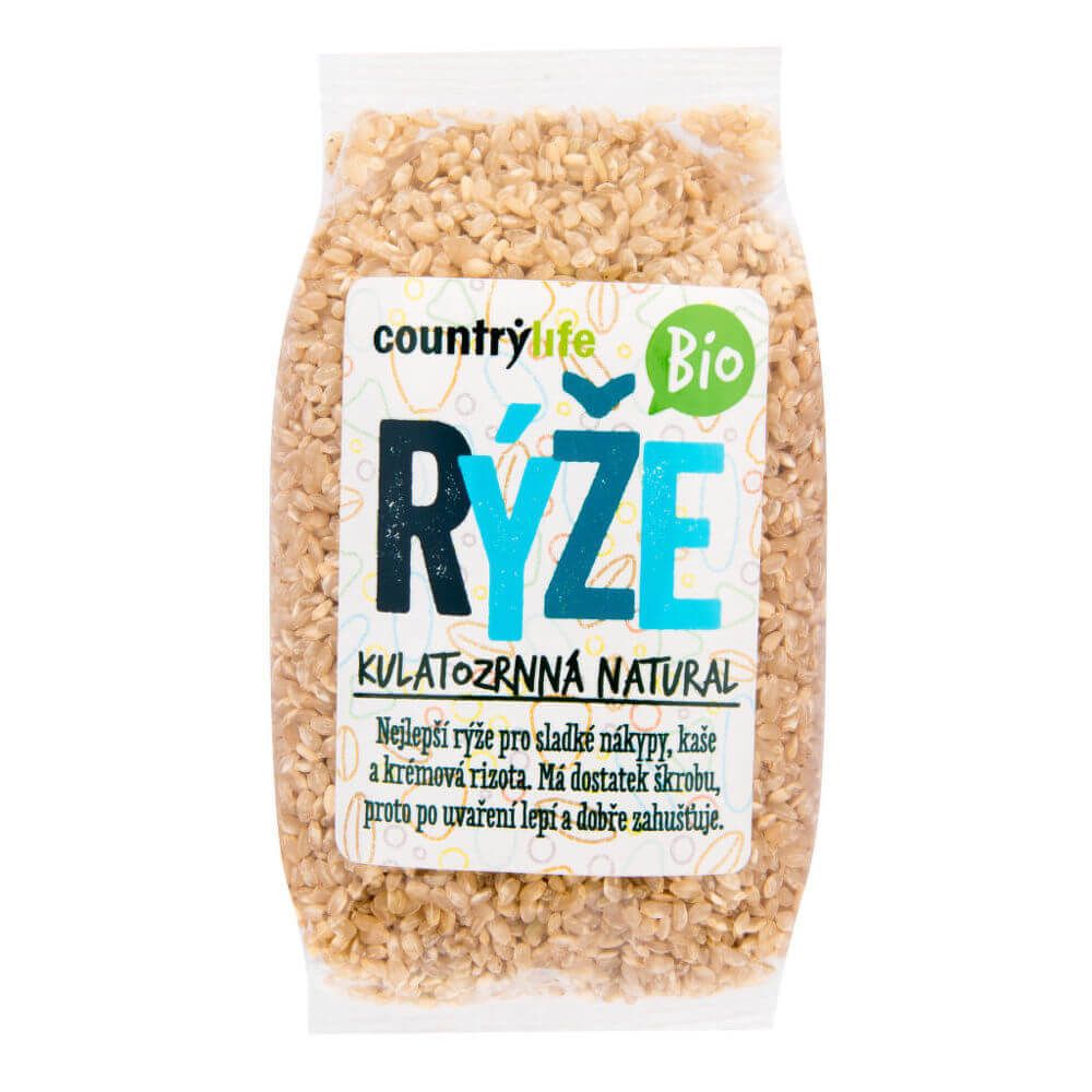Zobrazit detail výrobku Country Life Rýže kulatozrnná natural BIO 0,5 kg