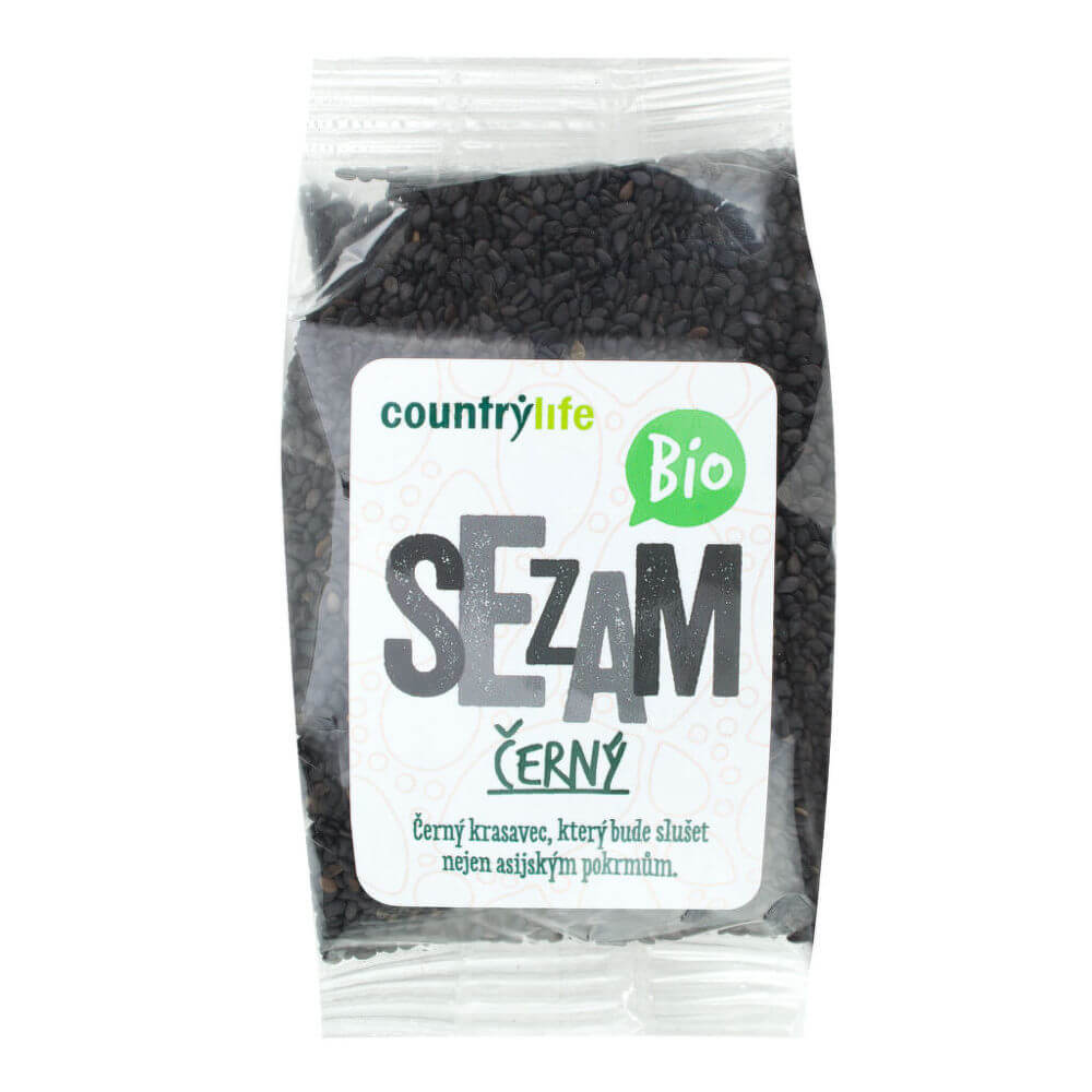 Zobrazit detail výrobku Country Life Sezam černý neloupaný BIO 100 g