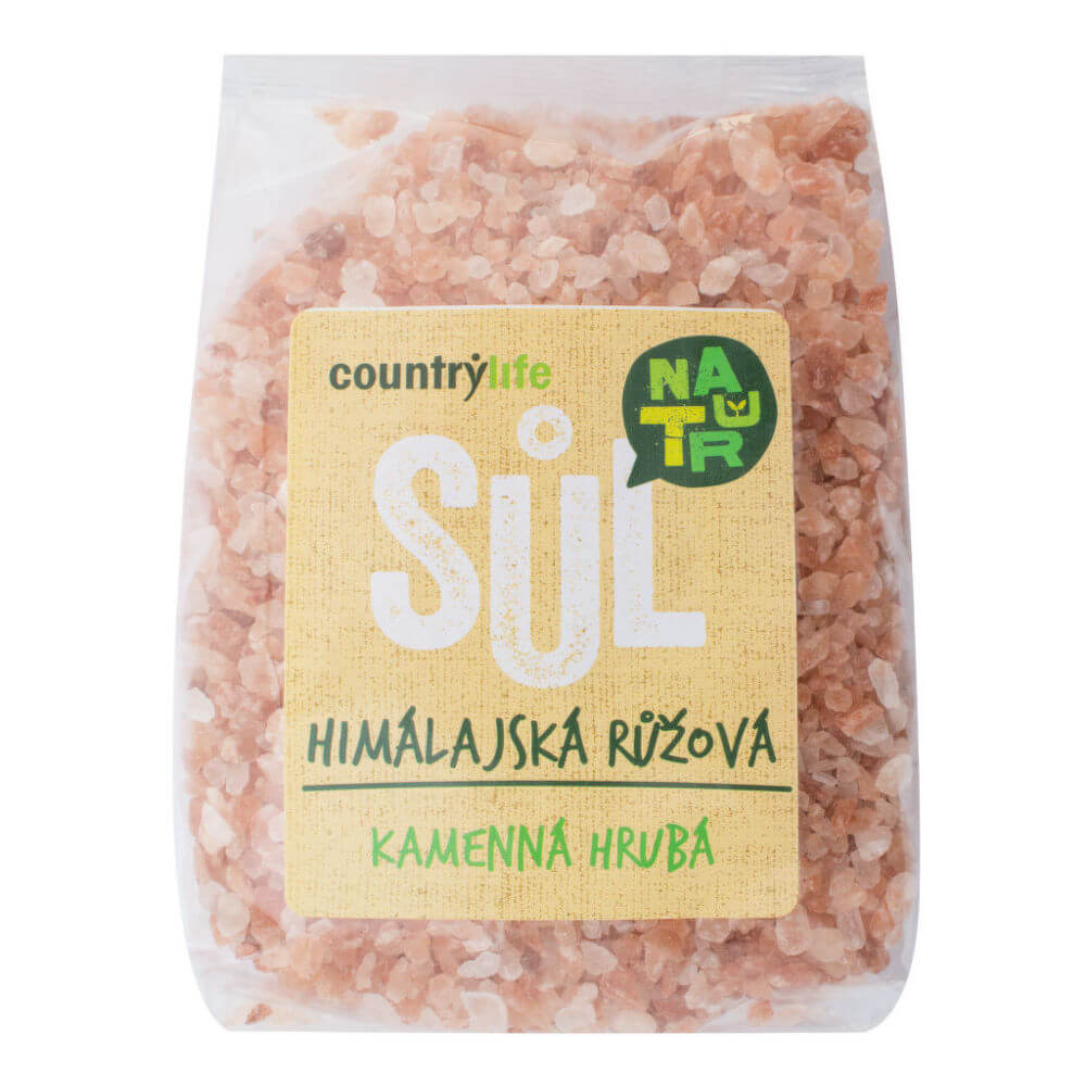 Zobrazit detail výrobku Country Life Sůl himálajská růžová hrubá 500 g + 2 měsíce na vrácení zboží