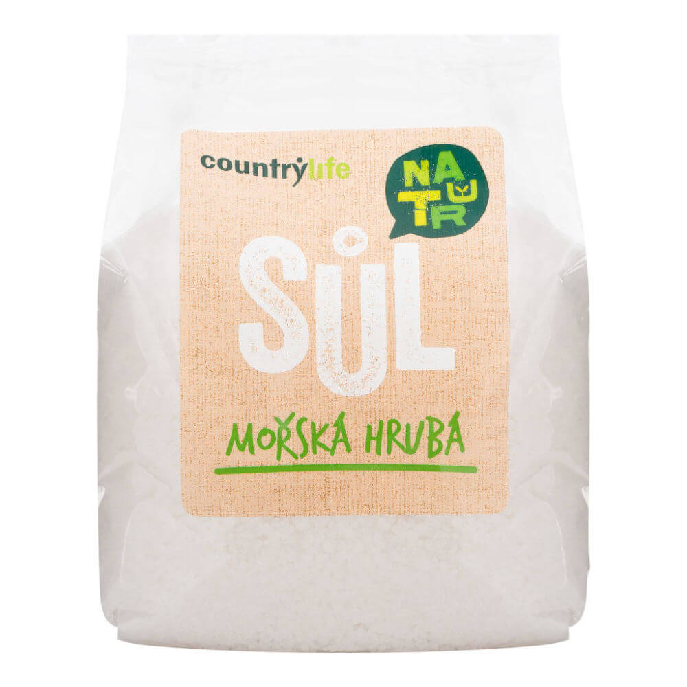 Zobrazit detail výrobku Country Life Sůl mořská hrubá 1 kg + 2 měsíce na vrácení zboží