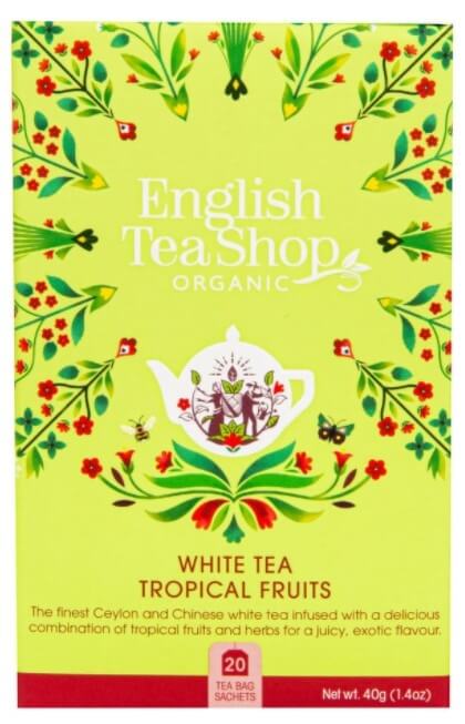 Zobrazit detail výrobku English Tea Shop Bílý čaj s tropickým ovocem 20 sáčků + 2 měsíce na vrácení zboží