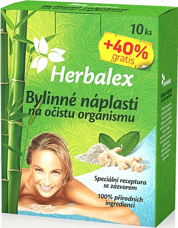 Levně Herbamedicus Bylinné náplasti na očistu organismu 10+40% GRATIS 14 x 9 g