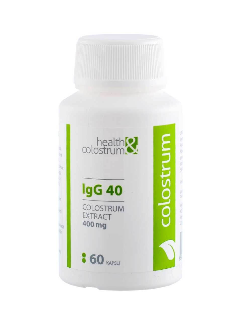 Zobrazit detail výrobku Health&colostrum Colostrum IgG 40 (400 mg) 60 kapslí + 2 měsíce na vrácení zboží