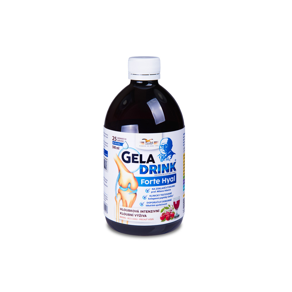 Geladrink Geladrink FORTE HYAL biosol višeň 500 ml