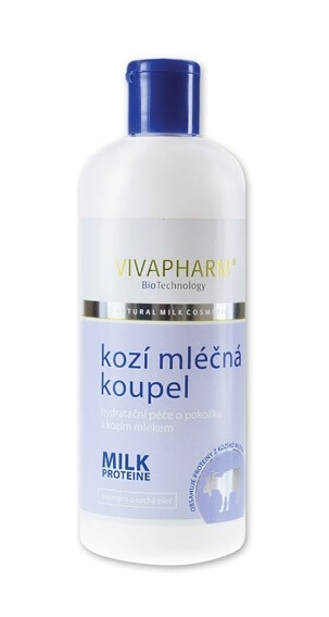 Zobrazit detail výrobku Vivapharm Koupelové mléko s kozím mlékem 400 ml + 2 měsíce na vrácení zboží