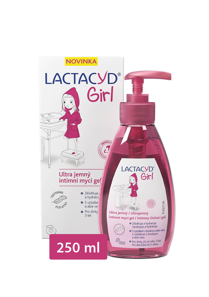 Zobrazit detail výrobku Omega Pharma Lactacyd Girl ultra jemný mycí gel 200 ml + 2 měsíce na vrácení zboží