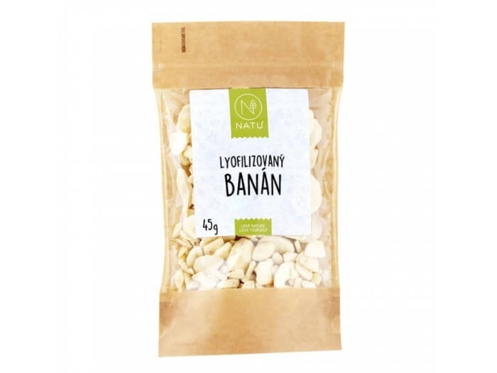 Zobrazit detail výrobku Natu Lyofilizovaný banán plátky 45 g + 2 měsíce na vrácení zboží Zobrazit detail výrobku Natu Lyofilizovaný banán plátky 45 g + 2 měsíce na vrácení zboží