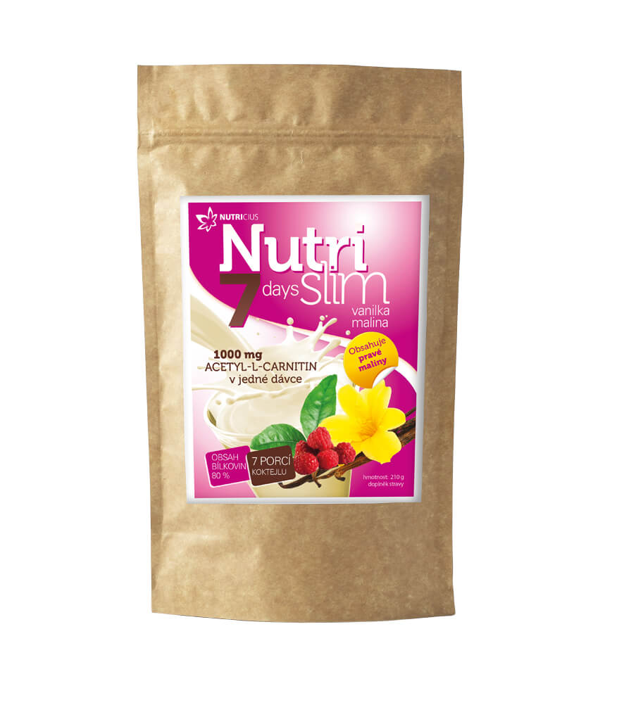 Zobrazit detail výrobku Nutricius NutriSlim Vanilka – Malina 210 g + 2 měsíce na vrácení zboží