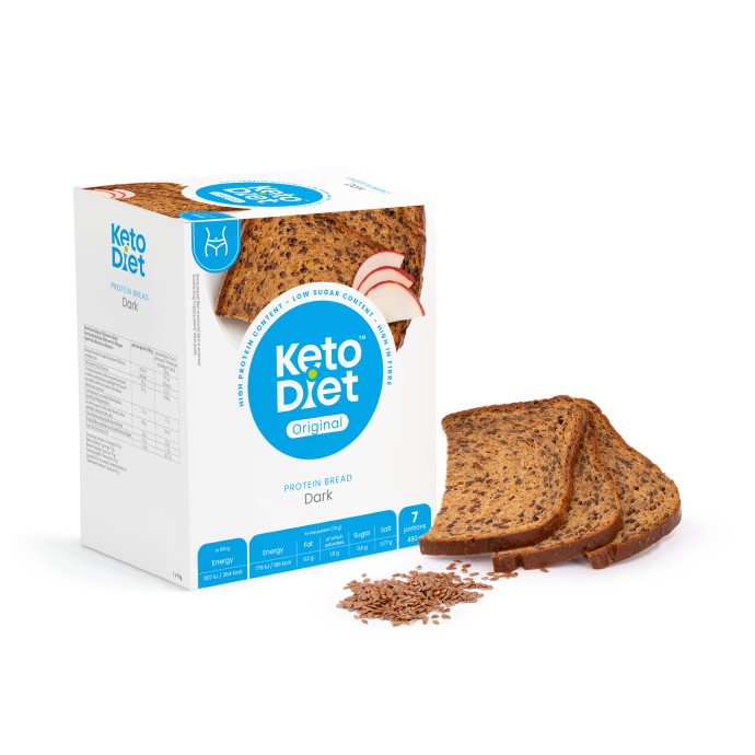 Zobrazit detail výrobku KetoDiet Proteinový chléb tmavý (7 porcí)