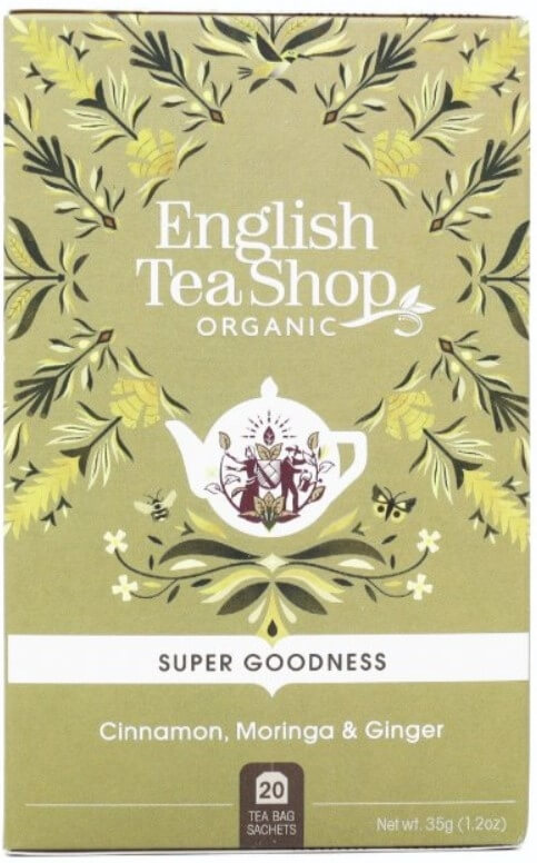 Zobrazit detail výrobku English Tea Shop Skořice, moringa a zázvor Super Veggie Tea 20 sáčků