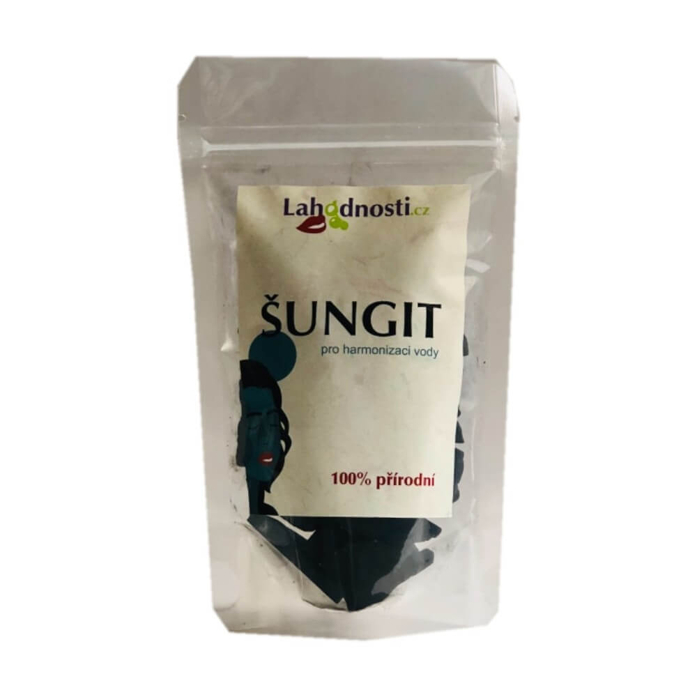 Zobrazit detail výrobku Lahodnosti Šungit (velikost 3-5 cm) 200 g + 2 měsíce na vrácení zboží
