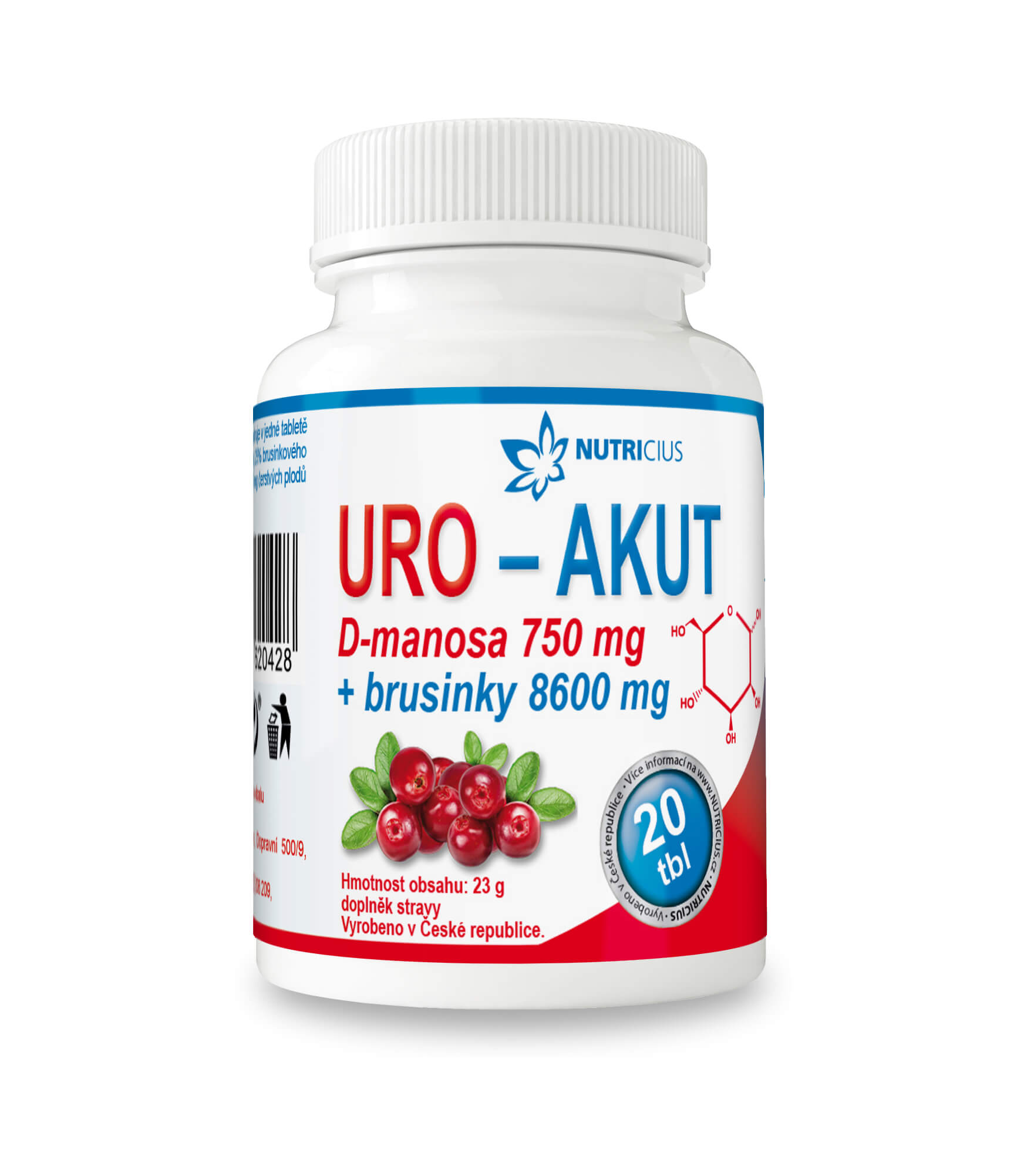 Zobrazit detail výrobku Nutricius Uro - Akut 20 tbl. + 2 měsíce na vrácení zboží
