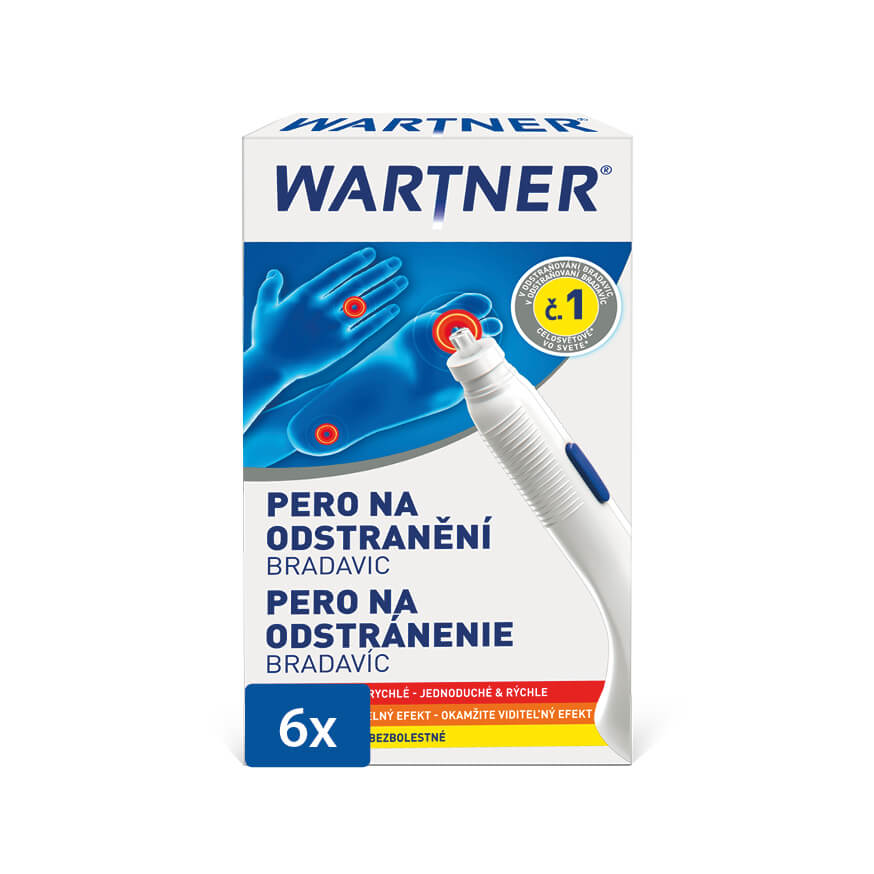 Omega Pharma Wartner pero na odstranění bradavic