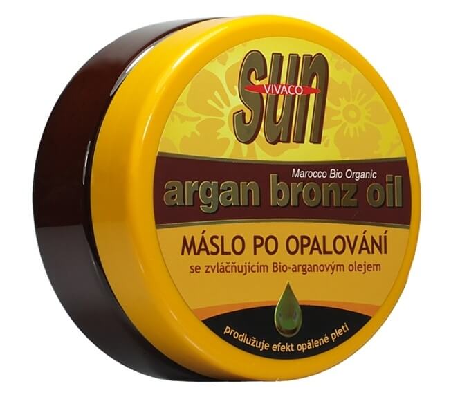 Vivaco Zvláčňující máslo Argan bronz oil po opalování 200 ml
