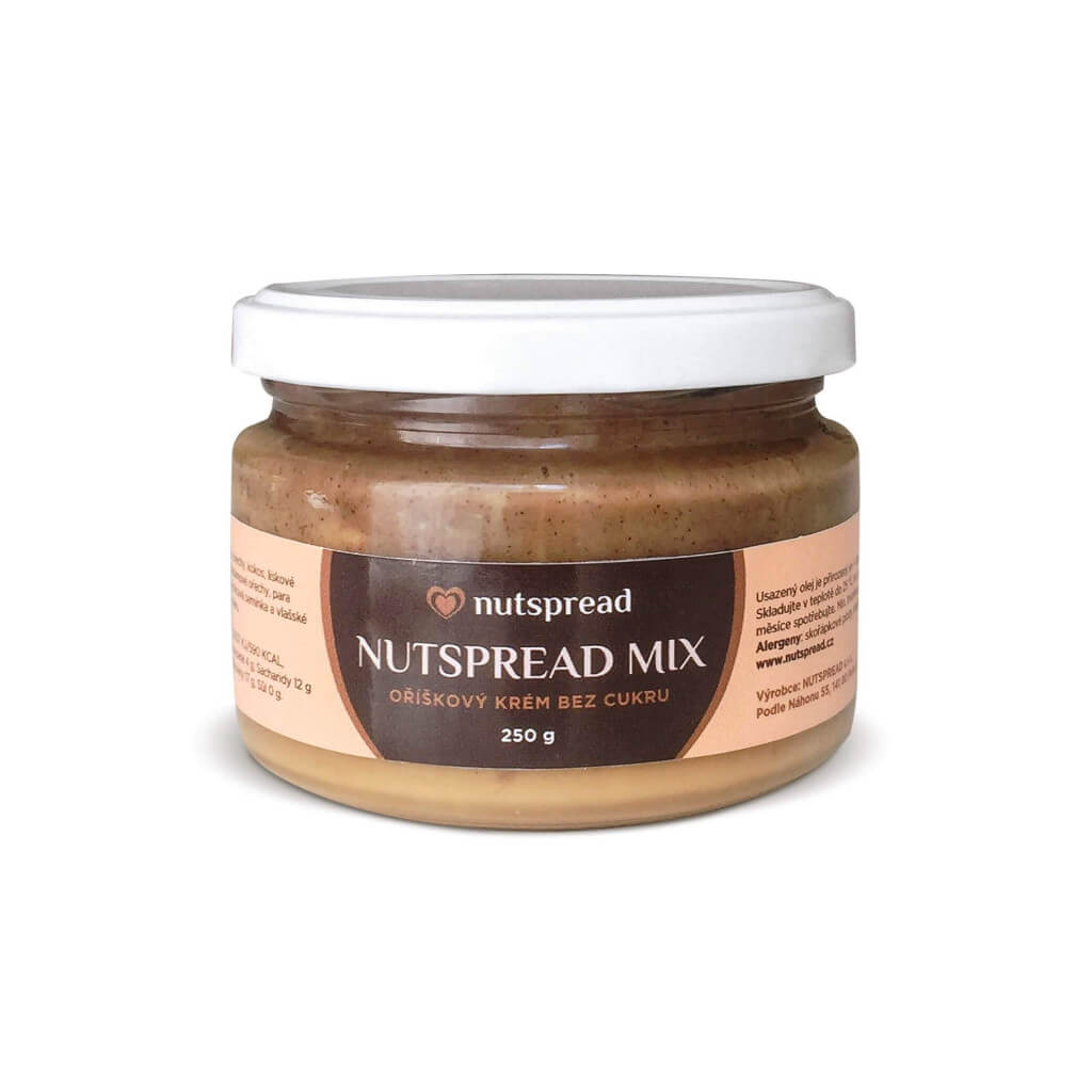 Zobrazit detail výrobku Nutspread 100% Mix z více druhů ořechů 250 g Zobrazit detail výrobku Nutspread 100% Mix z více druhů ořechů 250 g