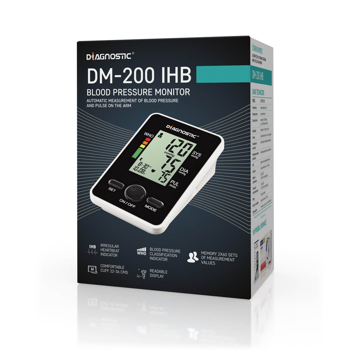 Дм 200. Автоматический электронный тонометр DM-500 IHB. Diagnosis DM 500.