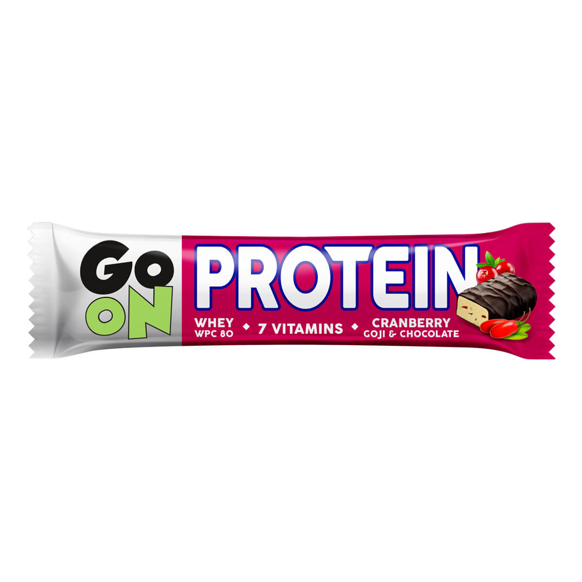 Vieste GO ON Proteinová tyčinka s brusinkami a goji 50 g