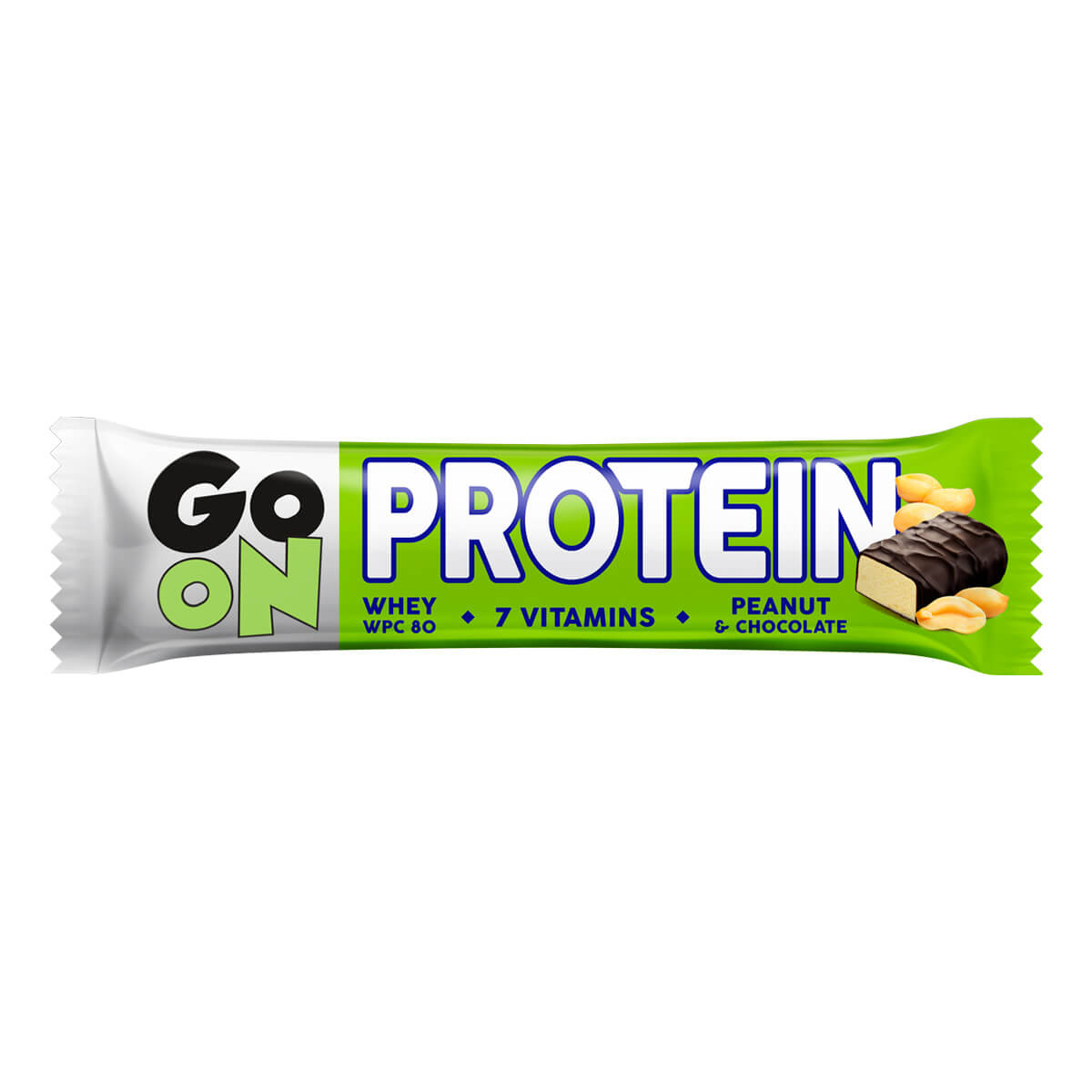 Zobrazit detail výrobku Vieste GO ON Proteinová tyčinka s oříšky 50 g + 2 měsíce na vrácení zboží