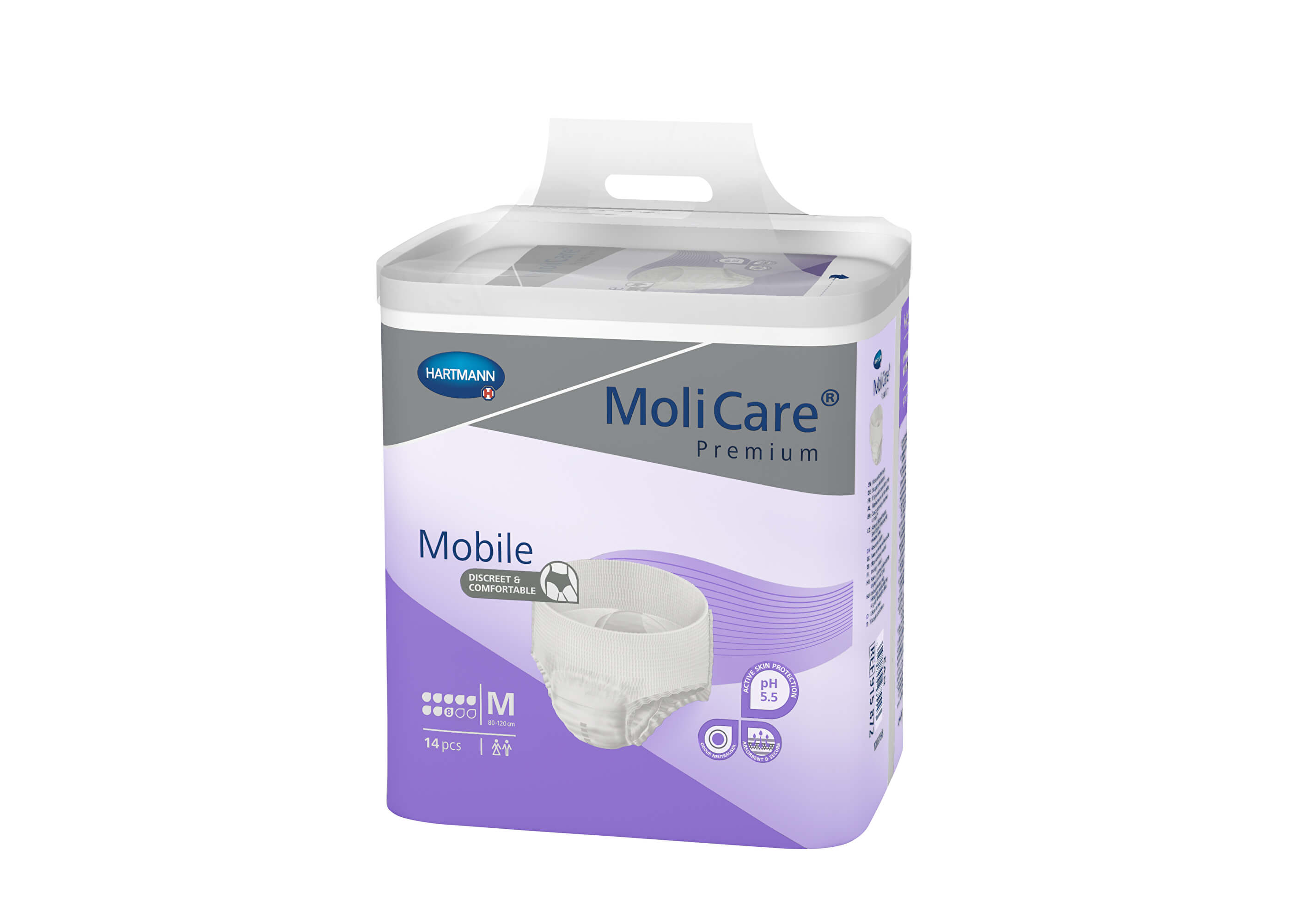 Zobrazit detail výrobku MoliCare MoliCare® Mobile 8 kapek vel. M savost 2015 ml 14 ks
