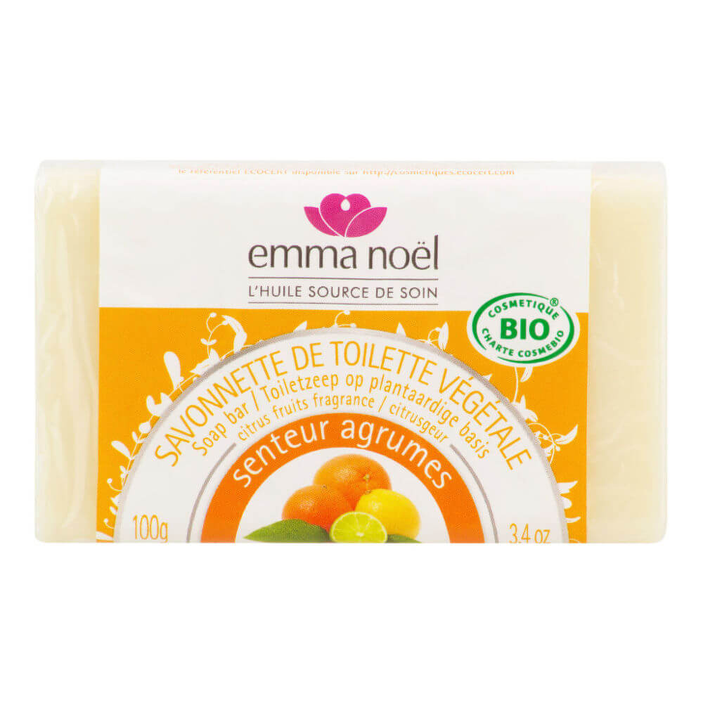 Zobrazit detail výrobku Emma Noël Mýdlo rostlinné citrus 100 g BIO + 2 měsíce na vrácení zboží