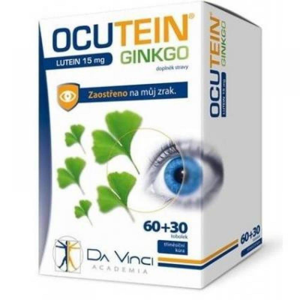 Zobrazit detail výrobku Simply You Ocutein Ginkgo 45 mg + Lutein 15 mg Da Vinci 60 + 30 tobolek