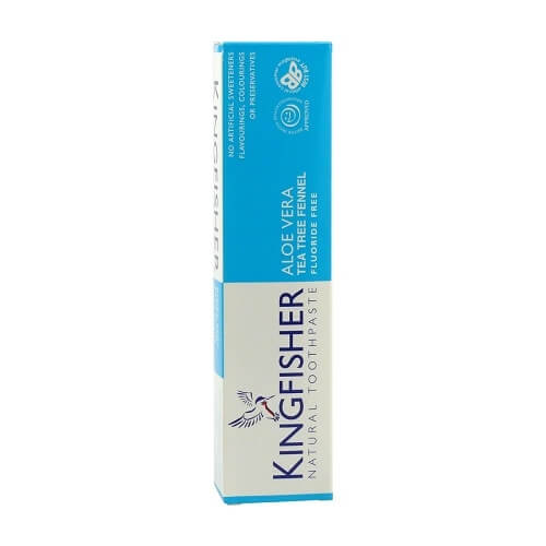 Zobrazit detail výrobku Kingfisher Zubní pasta Kingfisher Aloe, Tea tree & Fenykl 100 ml + 2 měsíce na vrácení zboží
