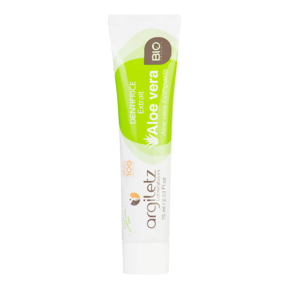 Zobrazit detail výrobku Argiletz Zubní pasta se zeleným jílem Aloe Vera 75 g BIO + 2 měsíce na vrácení zboží