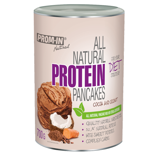 Zobrazit detail výrobku Prom-in All natural protein pancake 700 g Čoko/kokos  + 2 měsíce na vrácení zboží