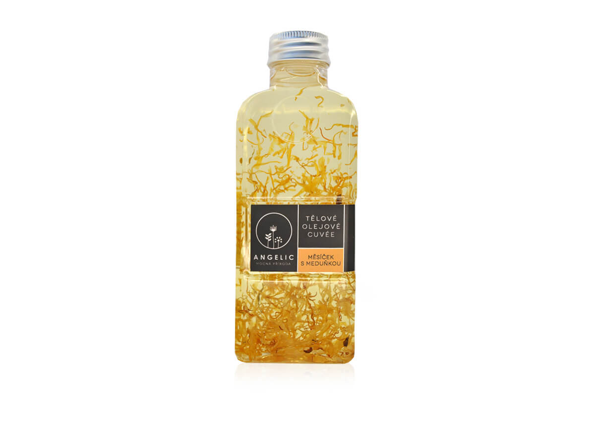 Zobrazit detail výrobku Angelic Angelic Tělové olejové Cuvée Měsíček s meduňkou 200 ml + 2 měsíce na vrácení zboží