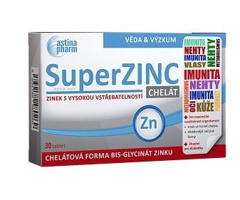 Zobrazit detail výrobku Astina Astina SuperZINC, 30 tablet + 2 měsíce na vrácení zboží