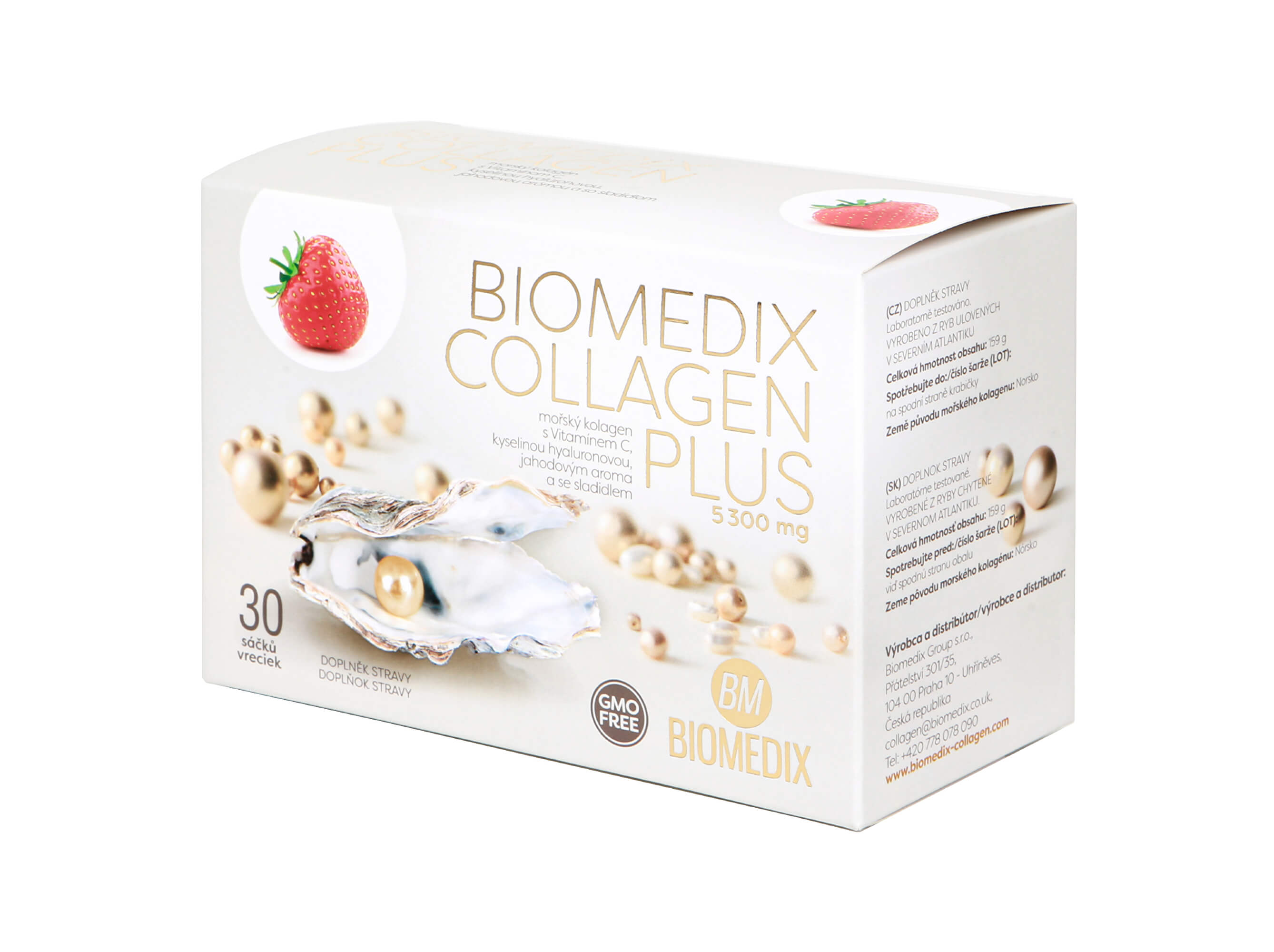 Zobrazit detail výrobku Biomedix Biomedix Collagen Plus Jahoda 30 sáčků