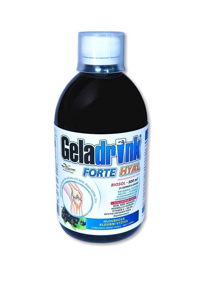 Zobrazit detail výrobku Geladrink Geladrink Forte Hyal biosol 500 ml černý rybíz + 2 měsíce na vrácení zboží