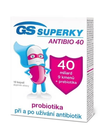 Zobrazit detail výrobku GreenSwan GS Superky Antibio 40, 10 kapslí