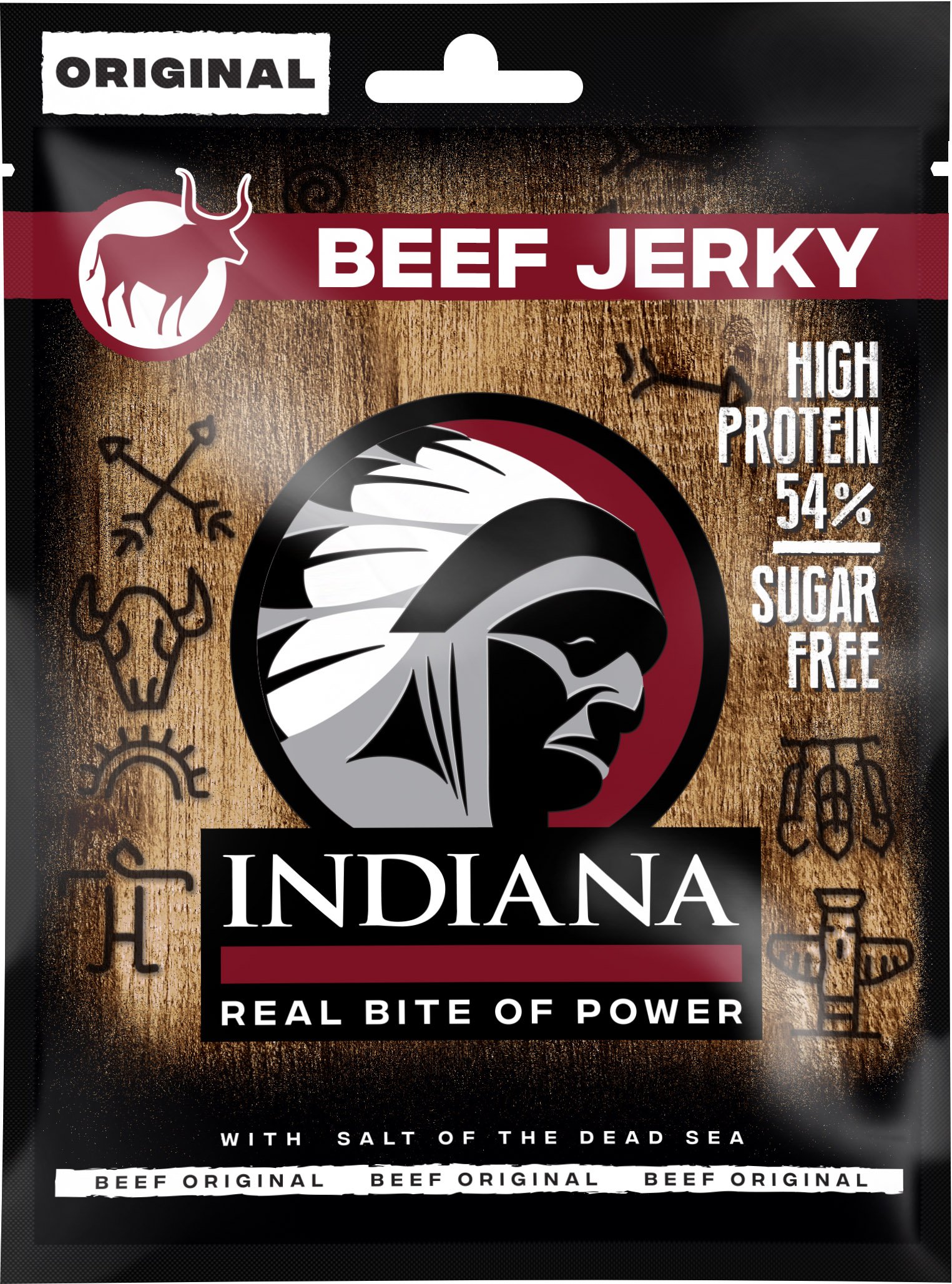 Zobrazit detail výrobku Indiana Indiana Jerky beef (hovězí) Original 25 g