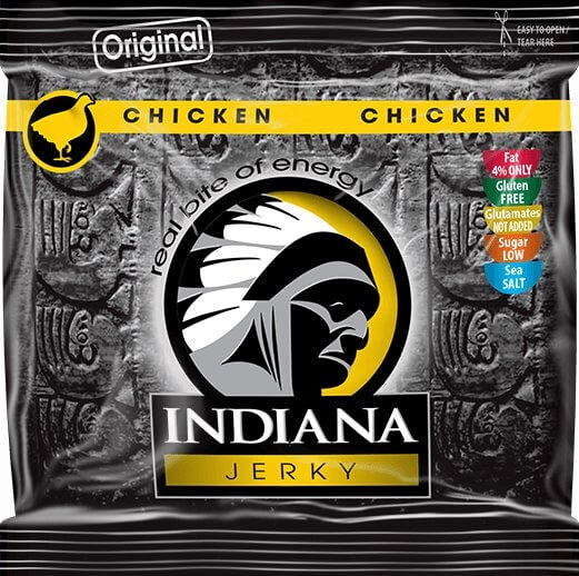 Zobrazit detail výrobku Indiana Indiana Jerky chicken (kuřecí) Original 60 g + 2 měsíce na vrácení zboží