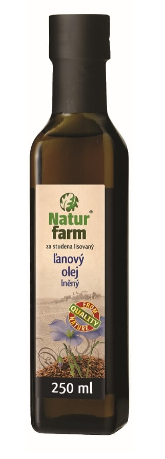 Zobrazit detail výrobku Natur farm Lněný olej 0,25 l + 2 měsíce na vrácení zboží