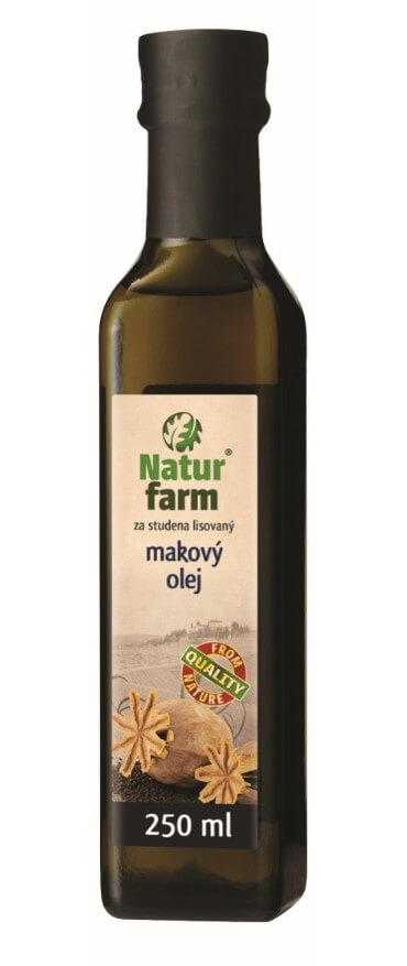 Zobrazit detail výrobku Natur farm Makový olej 0,25 l + 2 měsíce na vrácení zboží