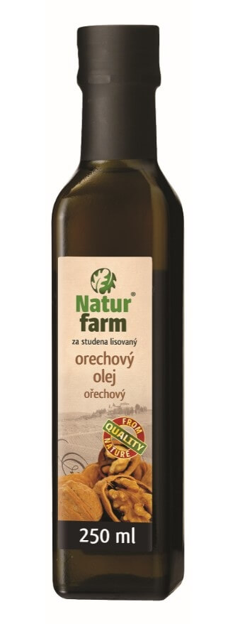 Zobrazit detail výrobku Natur farm Ořechový olej 0,25 l + 2 měsíce na vrácení zboží