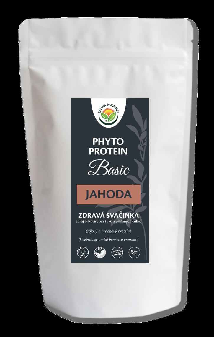 Zobrazit detail výrobku Salvia Paradise Phyto Protein Basic 300 g Jahoda + 2 měsíce na vrácení zboží