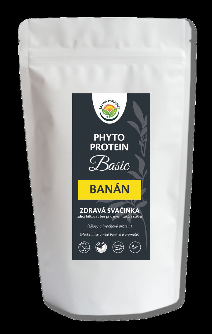 Zobrazit detail výrobku Salvia Paradise Phyto Protein Basic 300 g Banán + 2 měsíce na vrácení zboží