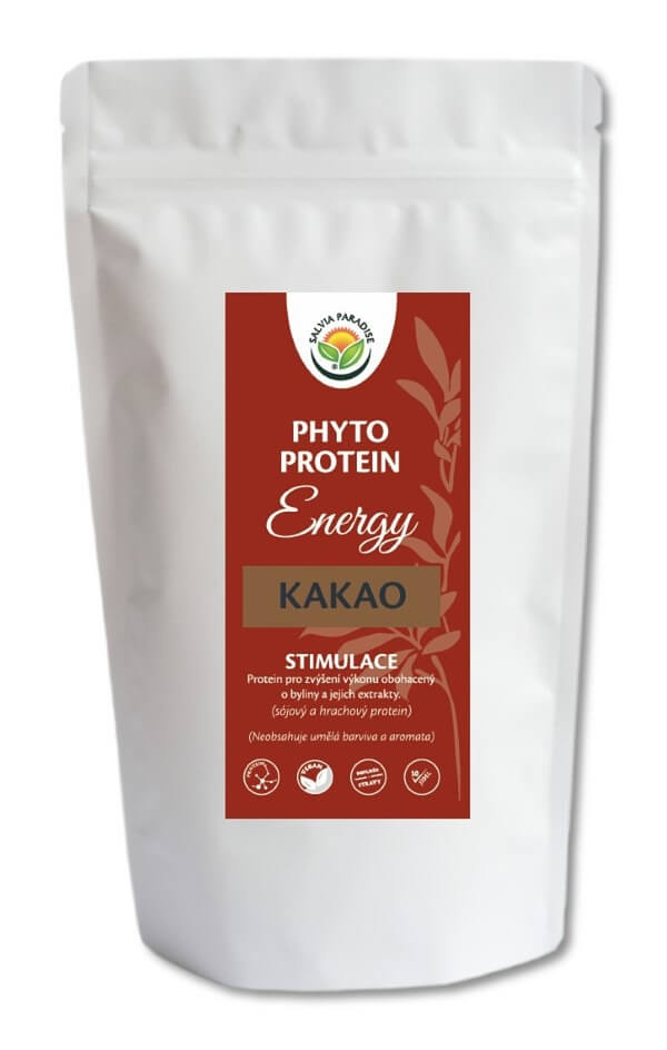 Zobrazit detail výrobku Salvia Paradise Phyto Protein Energy 300 g Kakao + 2 měsíce na vrácení zboží