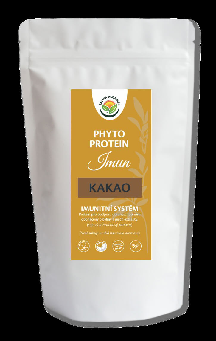 Zobrazit detail výrobku Salvia Paradise Phyto Protein Imun 300 g Kakao + 2 měsíce na vrácení zboží